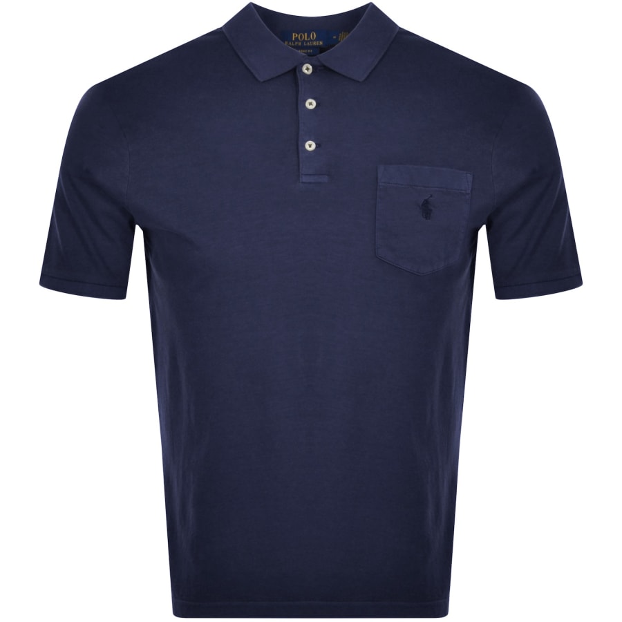 Ralph Lauren Classic Polo T Shirt Navy Mainline Menswear